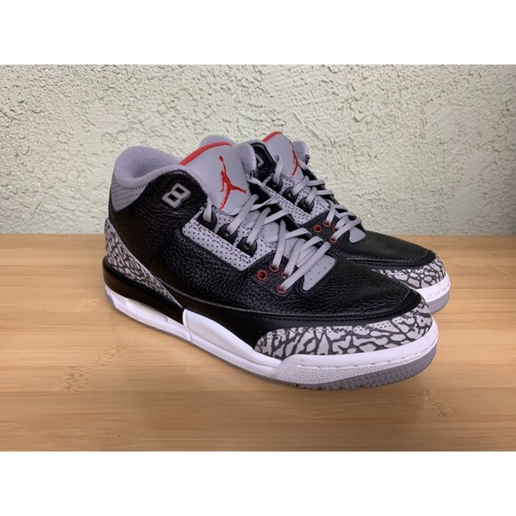 NIKE AIR JORDAN 3 RETRO OGBlack Cement (GS) 854261-001 Sz 4‎